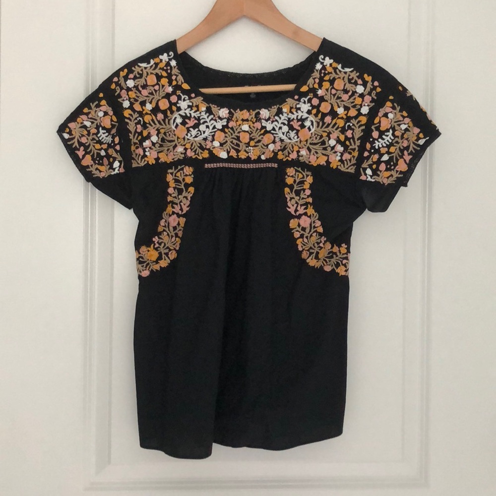 Madewell Embroidered blouse